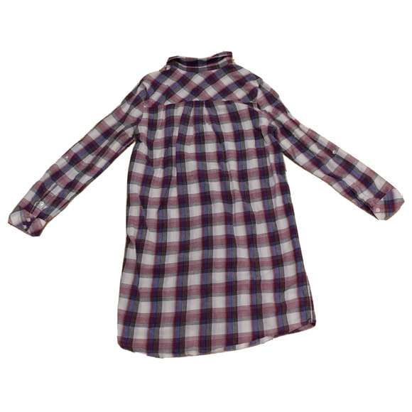 Soft Joie Women's Size Small Carmina Plaid Cotton Shirt Dress Button Down READ - Picture 2 of 8